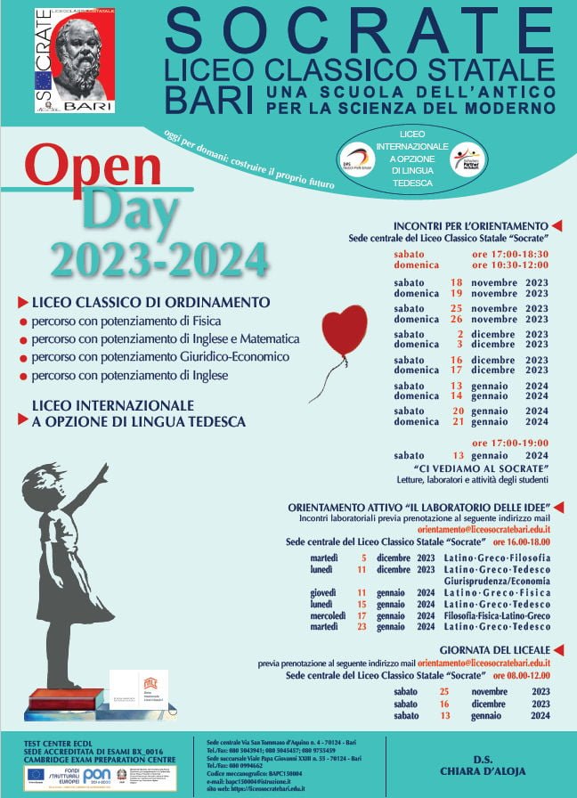 Orientamento in ingresso – Liceo Classico Statale Socrate Bari