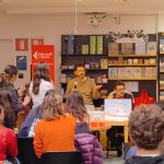 Un momento della sfida letteraria